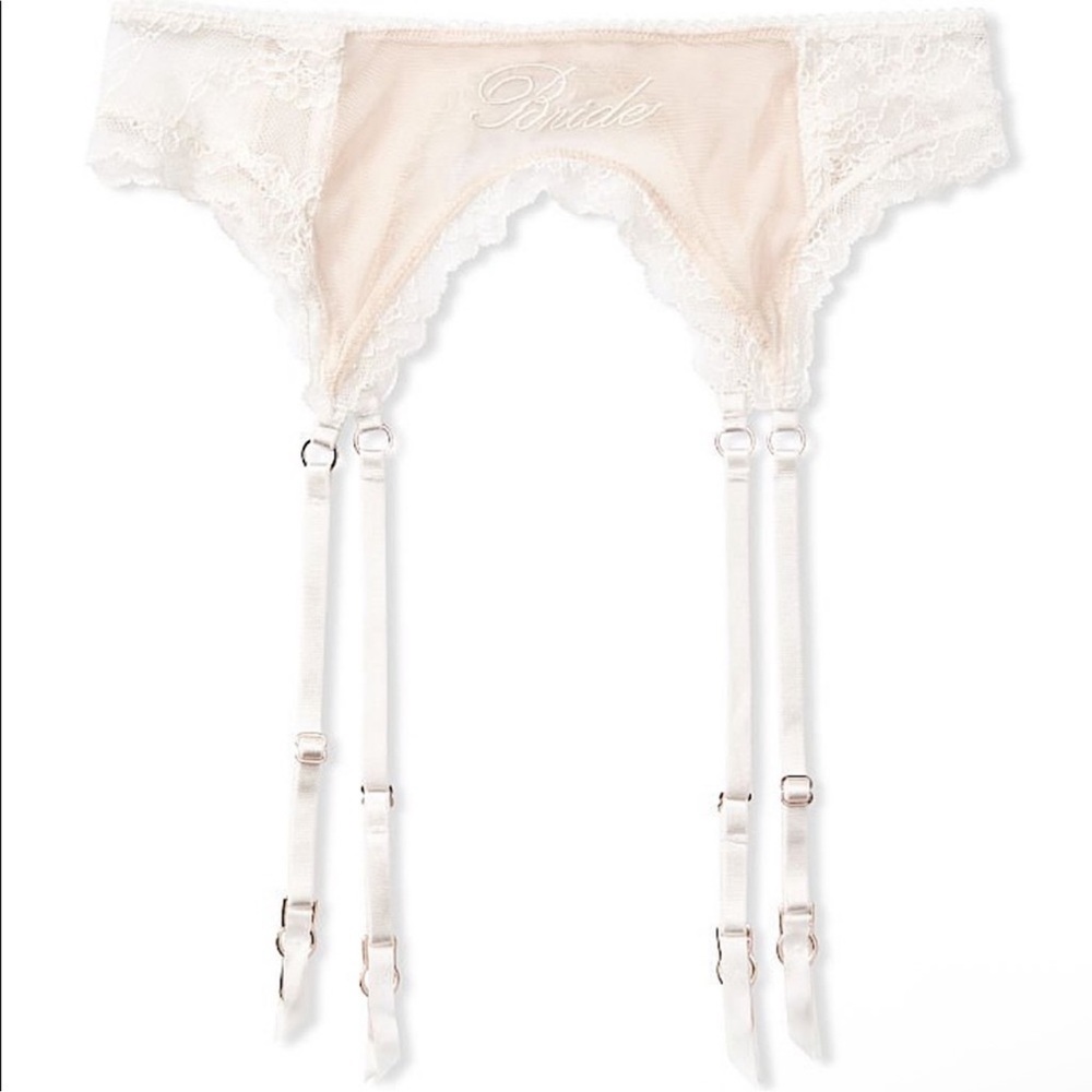 Victoria secret bride garter belt